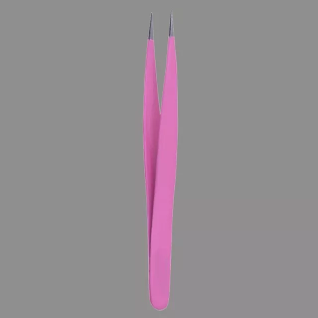 Ultra Fine Precision Tweezers Point Stainless Steel Eyelash Extension - PINK