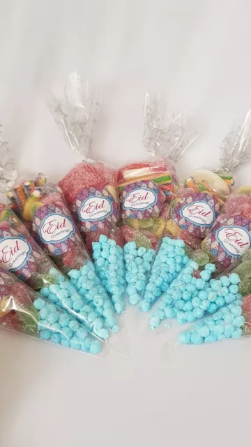 10 Halal Party Favour Gift Sweet Cones Pre Filled