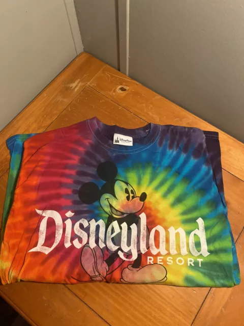 Walt Disney Disneyland Resort Graphic Tie Dye T-Shirt Size M