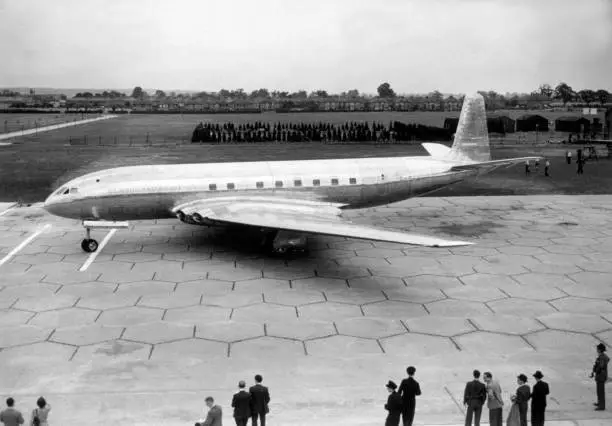 D H 106 Comet show de Havilland Aircraft Company, Hatfield, Hertfo - 1949 Photo