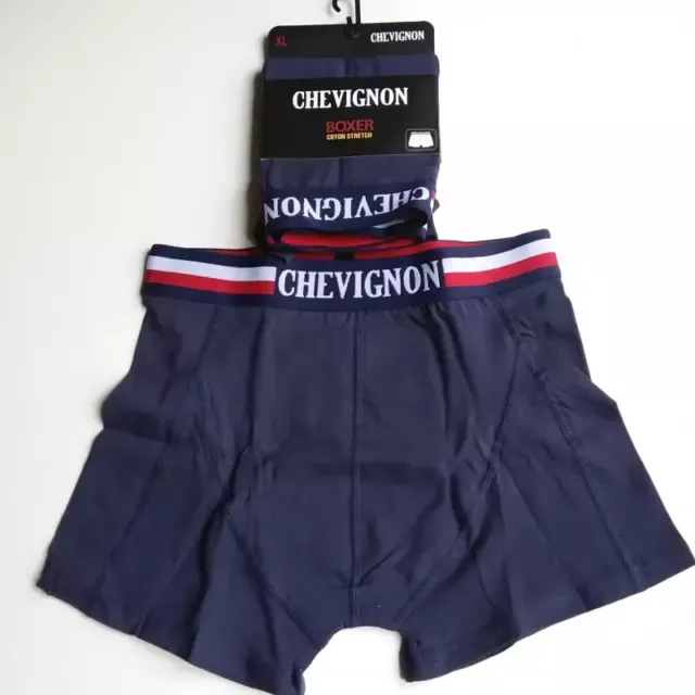 Caleçon Boxer Hommes CHEVIGNON Du S au 2XL Au Choix Bleu Marine