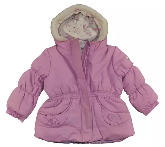 Osh Kosh B'gosh Infant Girls Lavender 4-in-1 Outerwear Coat Size 12M 18M 24M $60