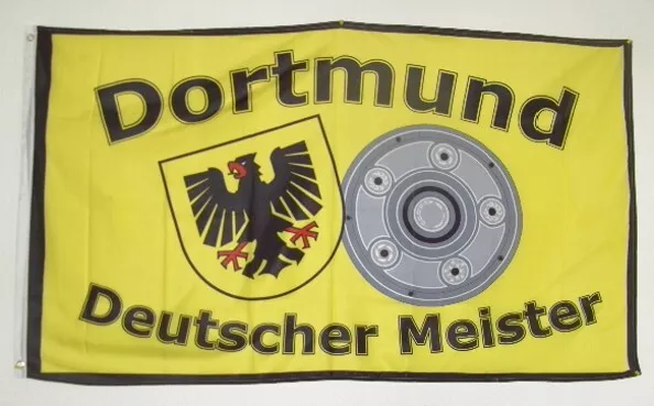 FLAGGE FAHNE 90 x 150 cm Dortmund Deutscher Meister