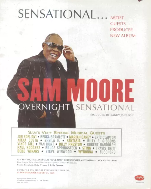 Hfbk28 Picture/Advert 13X11 Sam Moore : Overnight Sensation