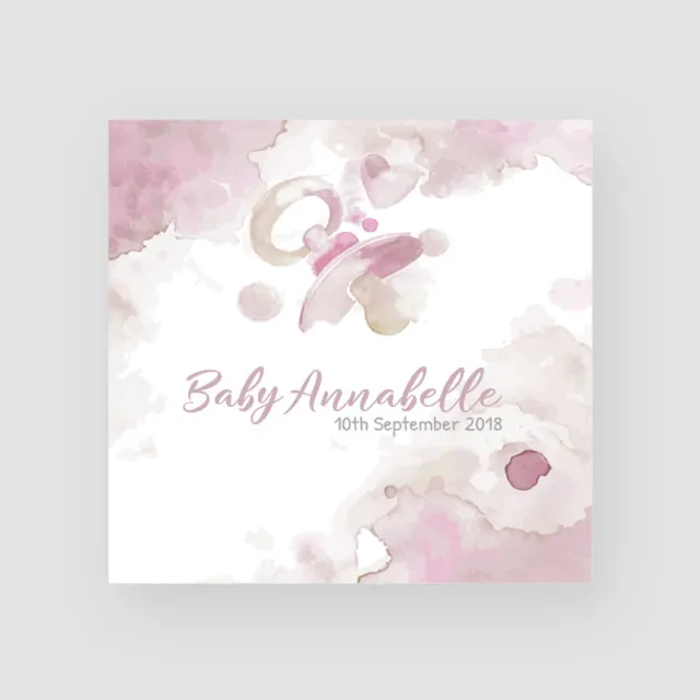 Personalised Handmade Newborn Baby Girl Card Niece Granddaughter Goddaughter Her