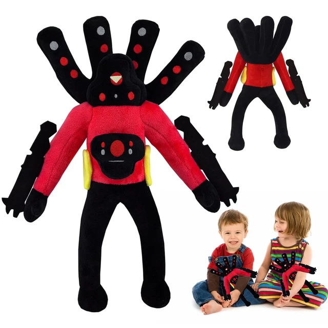 Cadeau Enfant Fan Skibidi YISKY Peluche Skibidi Toilet Titan Cameraman 30cm - Jouet En Peluche Série Skibidi Toilet, Cadeau Enfant