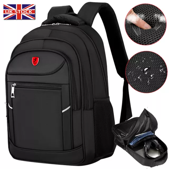 30L Backpack Large Rucksack Waterproof Travel Sport Business School Laptop Bag