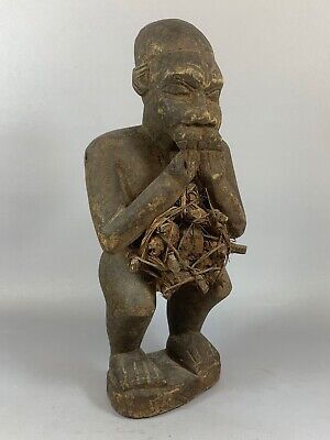 210308 - Old Tribal used African Fetisch Yombe figure - Congo.