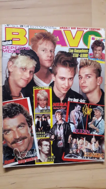 BRAVO Nr.43 vom 18.10.1984 Tom Selleck, George Michael, Duran Duran, James Dean