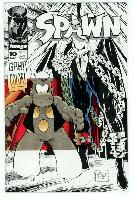 Spawn #10 1993 VF- Cerebus Story by Dave Sim Aardvark takes Spawn on Comic