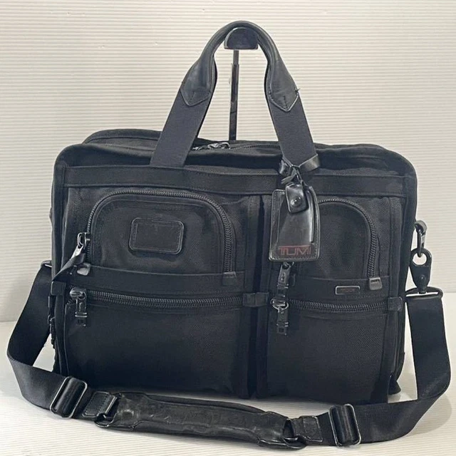 TUMI 26109DH ALPHA SERIES BRIEFCASE BLACK BUSINESS BAG 2WAY y1106 206