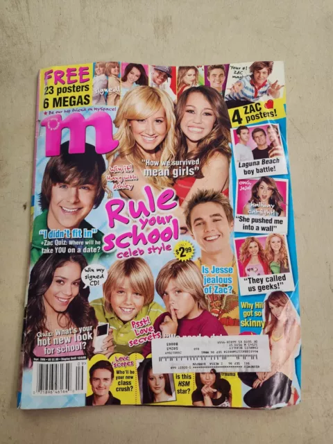 M Magazine September 2006 Miley Cyrus Jesse McCartney Dylan & Cole Zac Efron