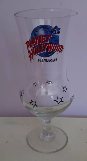 Planet Hollywood Fort Ft. LAUDERDALE Hurricane Cocktail Glass