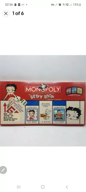 Rare Collectable Betty Boop Monopoly