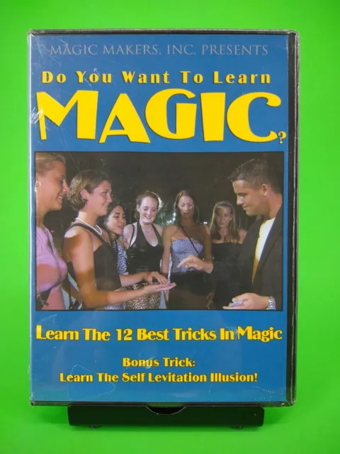 Do You Want To Learn Magic ? ( DVD, 2004) Learn 12 Best Tricks + Levitation. NEW