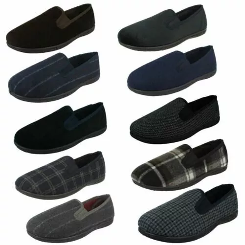 Mens Clarks Twin Gusset Slippers 'King twin'