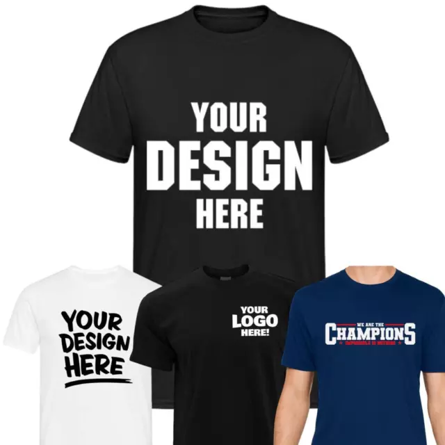 T-Shirt Custom Printed Personalised Text Stag Logo Print Unisex Design Squad