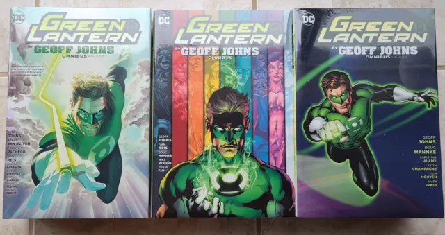 Green Lantern Omnibus Vol 1, Vol 2 & Vol 3 by Geoff Johns - Set New Sealed Mint