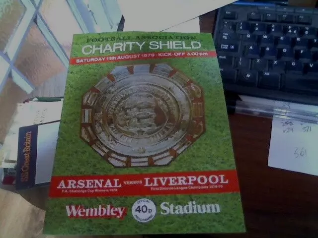 79/80 Arsenal V Liverpool Charity Shield At Wembley.11/8/79