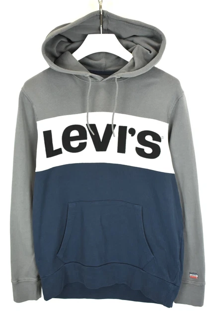 Levis Felpa con Cappuccio Uomo Medio Logo Canguro Tasca Colore Blocco