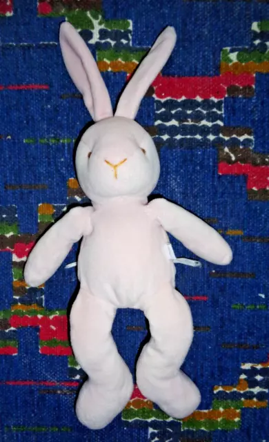 DP/ DOUDOU PELUCHE JACADI LAPIN ROSE 25/33 cm QUASI NEUF
