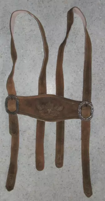 Traditional Costume Leather Suspenders Z. Men's Costume Trousers IN