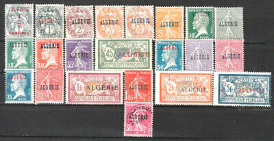 manque le n°24 COLONIE ALGÉRIE N°1/33 NEUF ** LUXE MNH SAUF 3 TP NEUF * 