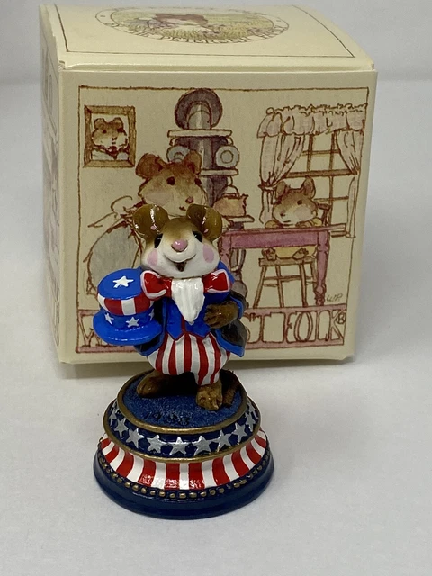 Wee Forest Folk UNCLE SAMMY,  LTD-04, Annette Petersen,1988, Limited # 673/2500