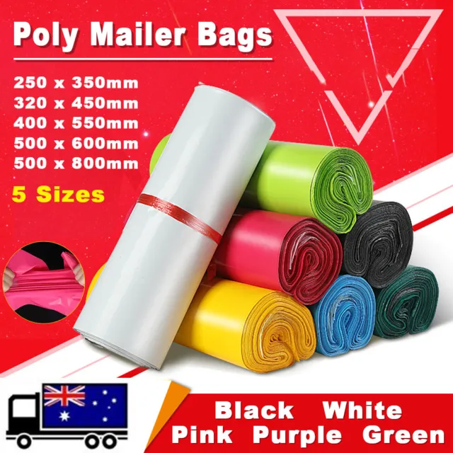 Poly Mailer Bags Courier Self Sealing Packing Plastic Shipping Mailing Satchel