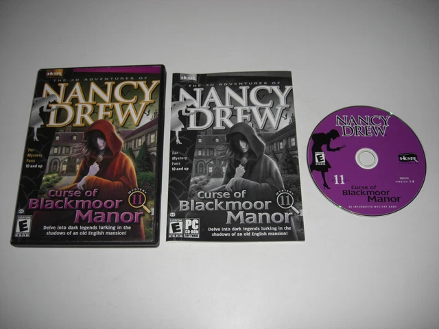 NANCY DREW 11 - CURSE OF BLACKMOOR MANOR Pc Cd Rom US - FAST POST