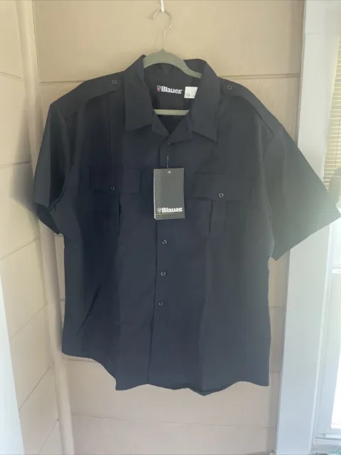 Blauer Uniform Short Sleeve Shirt - Dark Navy - 2XL (18-18.5)