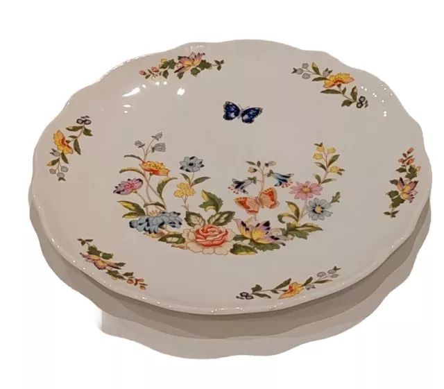 Aynsley Cottage Garden Scalloped Cake Plate