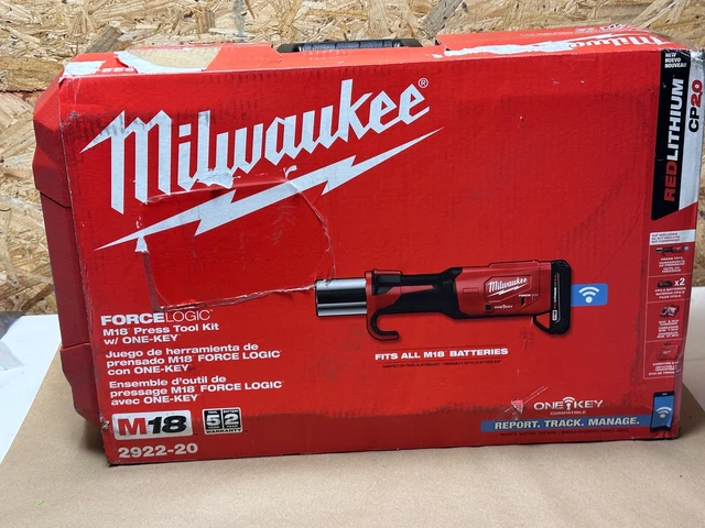 Milwaukee Tool 2922-20 M18 Force Logic Cordless Press Tool One-Key w/2 Batteries
