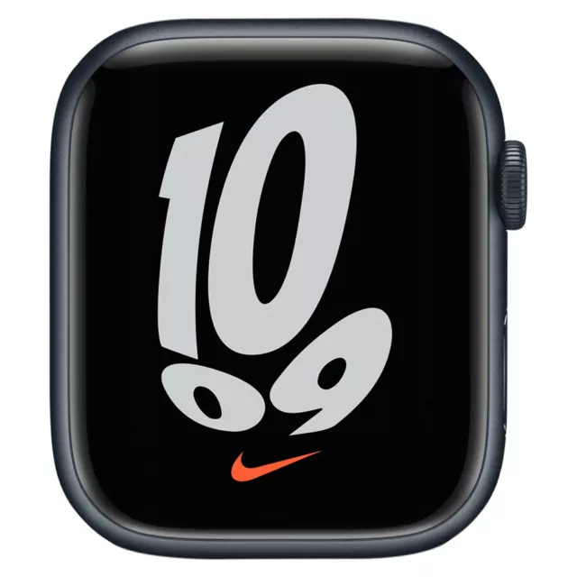 2021 - Apple Watch Series 7 Nike GPS Only 41mm Aluminum (Midnight) - Very Good