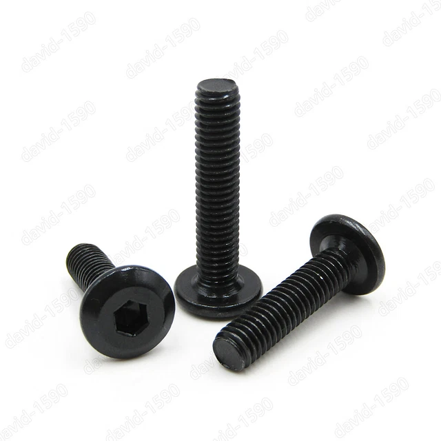 Mywish 20-Pack 1/4-20 X 1" Flat Head Socket Cap Screws – 304 Stainless Steel, Full Thread, Black Oxide, Hex Spanner, For Furniture & Woodworking