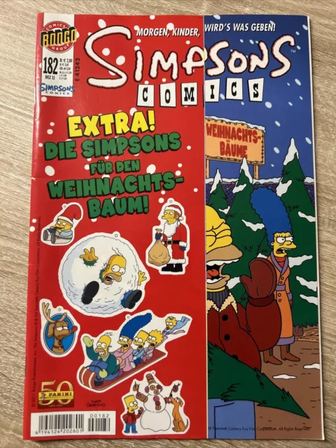 Simpsons Comics Nr 182 / 2011 Bongo Comics Z1 inkl. Weihnatsbaumschmuck