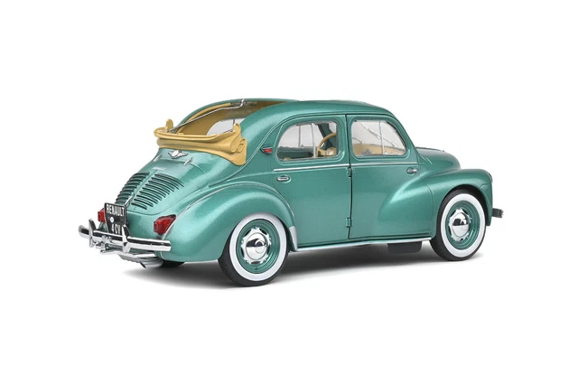Renault 4CV Convertible Vert Ardennes,echelle 1:18,Solido,neuve 4