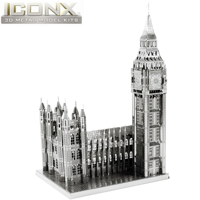 METAL EARTH ICONX Big Ben 3D Laser Cut DIY Steel Model Building Kit