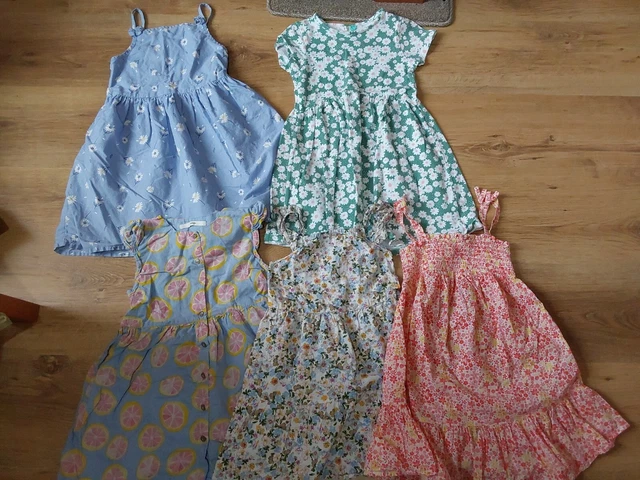 Girls Age 5-6 Years Colourful Pretty Summer Dress Bundle