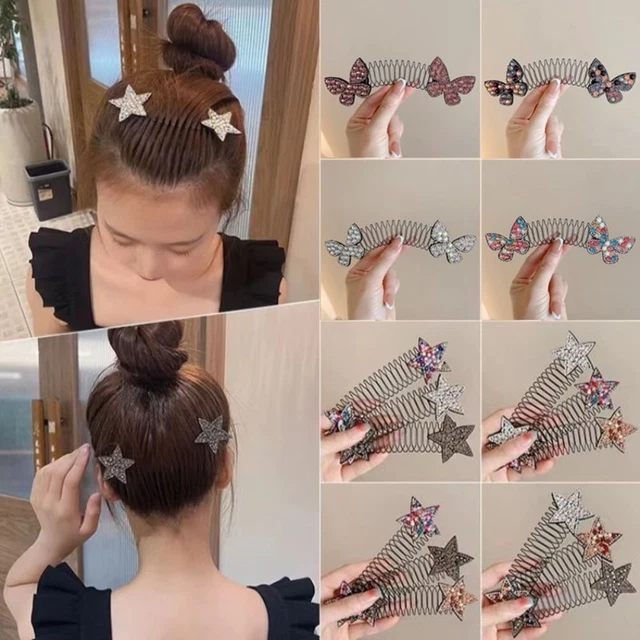 Capelli frammentati capelli fascia per fronte pettine stretch hairhoop fascia clip ragazza