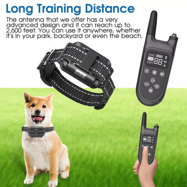 1000M Hund Ausbildung Stromschlag Erziehungshalsband Hunde Vibration Ton e-Shock 3