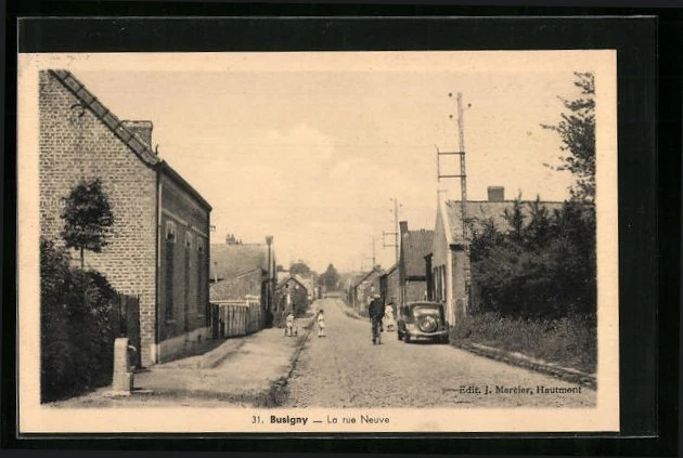 CPA Busigny, la rue Neuve