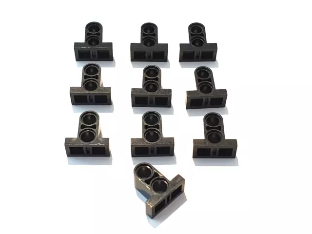 10x Lego Technic Verbinder Pin Brick 1x2 #32530 - schwarz