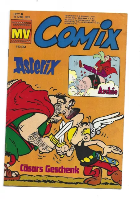 Mickyvision 1975 Heft 8  - MV Comix Ehapa Z1 mit Sammelmarke