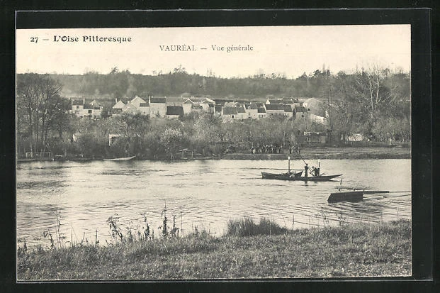 CPA Vaurèal, Vue Gènèrale