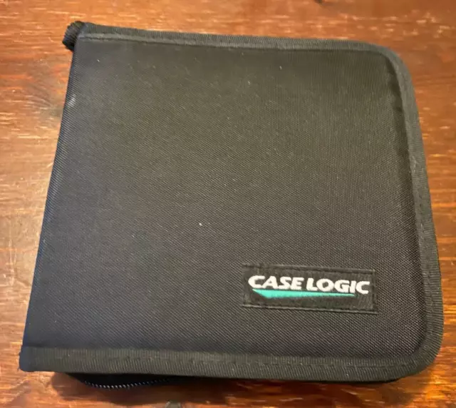 Case Logic Small Black Nylon 24 CD/DVD/DISC Storage Case