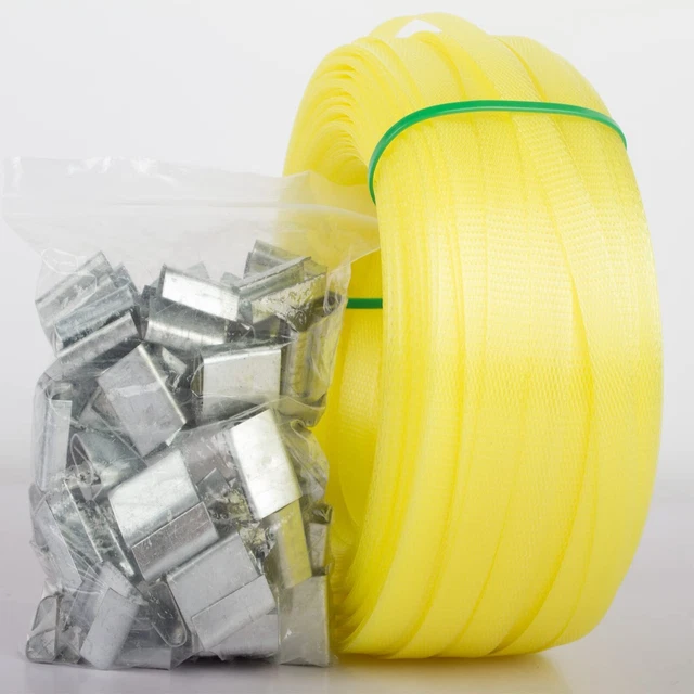 Poly Strap, Polypropylene Strapping, 320' Length, 1/2 Width, 330 lbs. ...