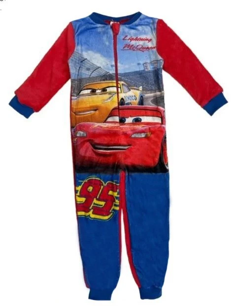 Pigiama intero cars per bambini da 2 a 6 anni Disney