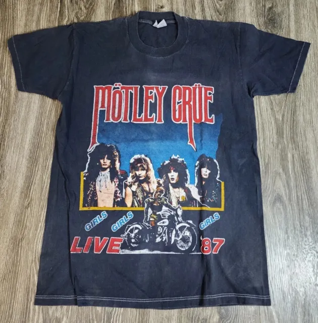 Vintage 1987 Motley Crue - Whitesnake - Tour T-Shirt - Excellent Condition - L