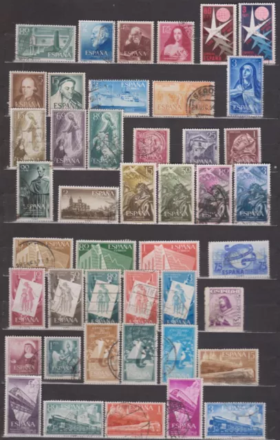 España Lote sellos 1952 - 1960  usados 3